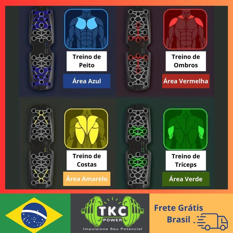 Equipamento Multifuncional de Treino –  Treine Peito, Abdômen, Braços e Costas em Qualquer Lugar!