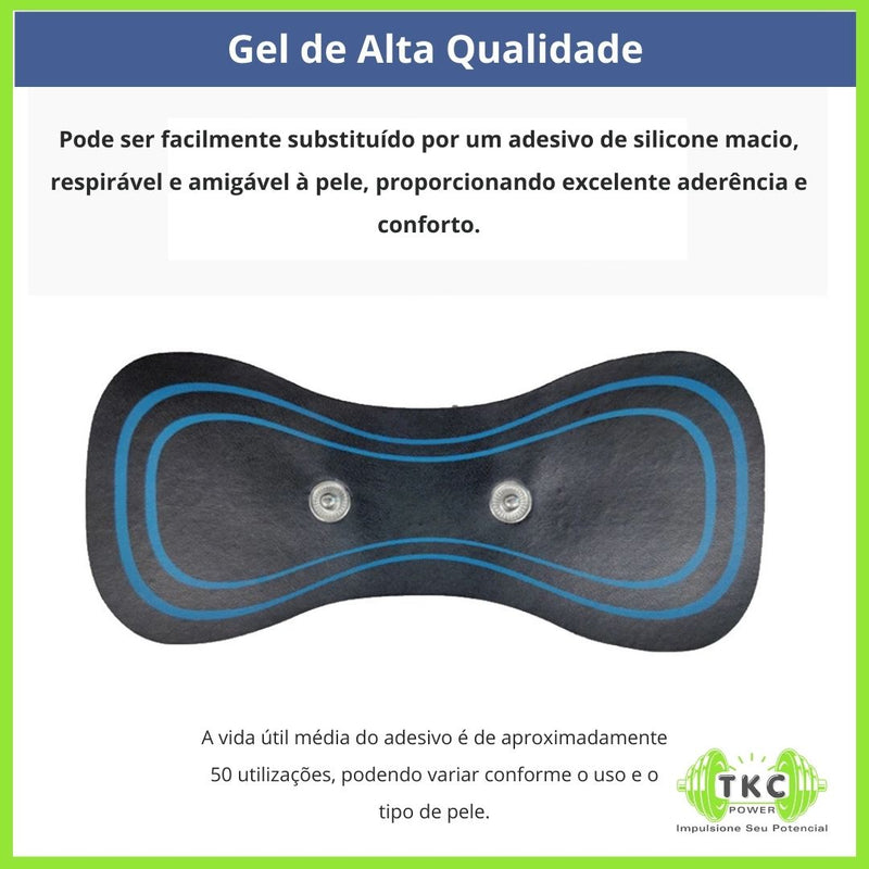 Massageador Cervical Elétrico com Pulso EMS – Alívio para Pescoço e Costas com Estimulação Muscular TENS