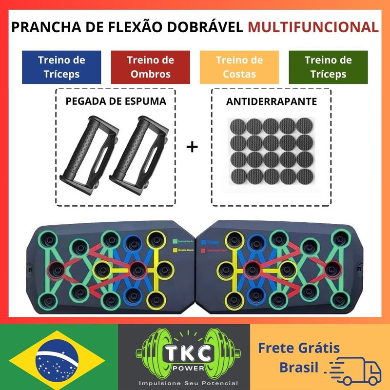 Equipamento Multifuncional de Treino –  Treine Peito, Abdômen, Braços e Costas em Qualquer Lugar!