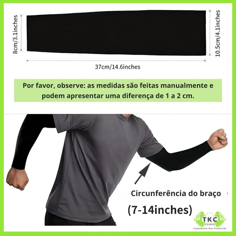 1 Par de Mangas de Proteção Solar em Seda Fria Unissex - Cobrimento para Cotovelo para Atividades ao Ar Livre como Ciclismo, Corrida, Pesca e Direção, Mangas Anti-UV Confortáveis