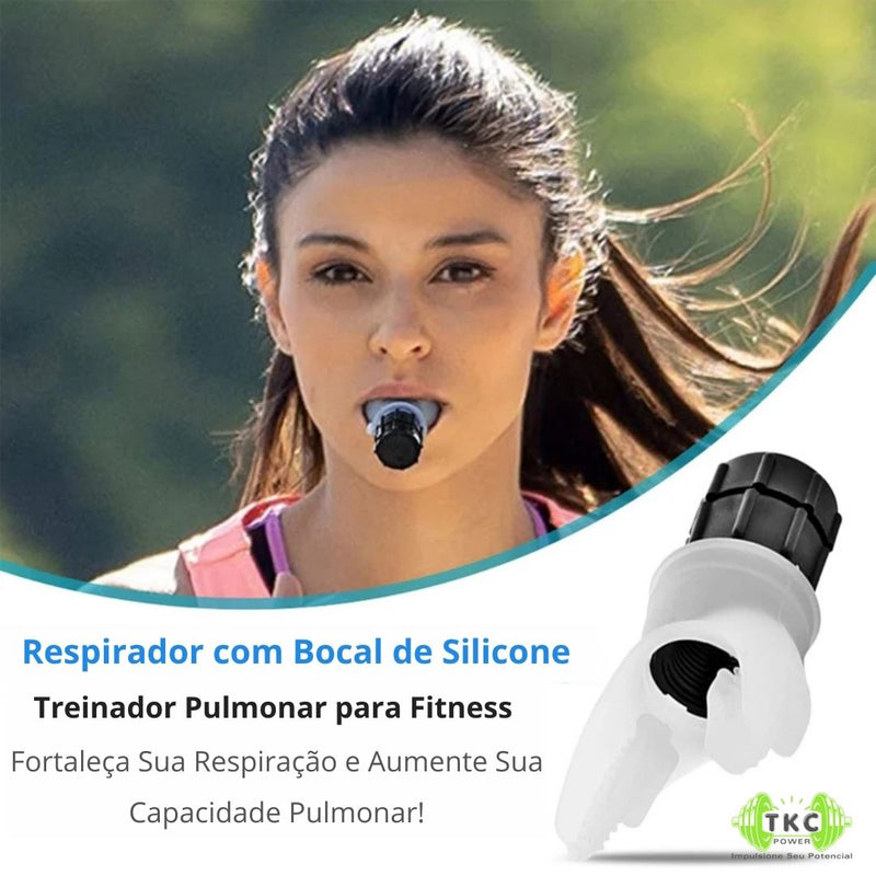 Treinador Respiratório Ajustável para Capacidade Pulmonar – Exercitador Durável de Fitness para Fortalecimento dos Pulmões e Respiração Profunda