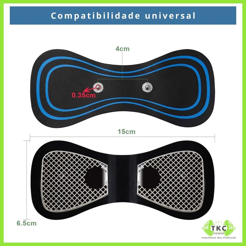 Gel Adesivos para Massageador Cervical EMS – Alívio Instantâneo e Estímulo Muscular