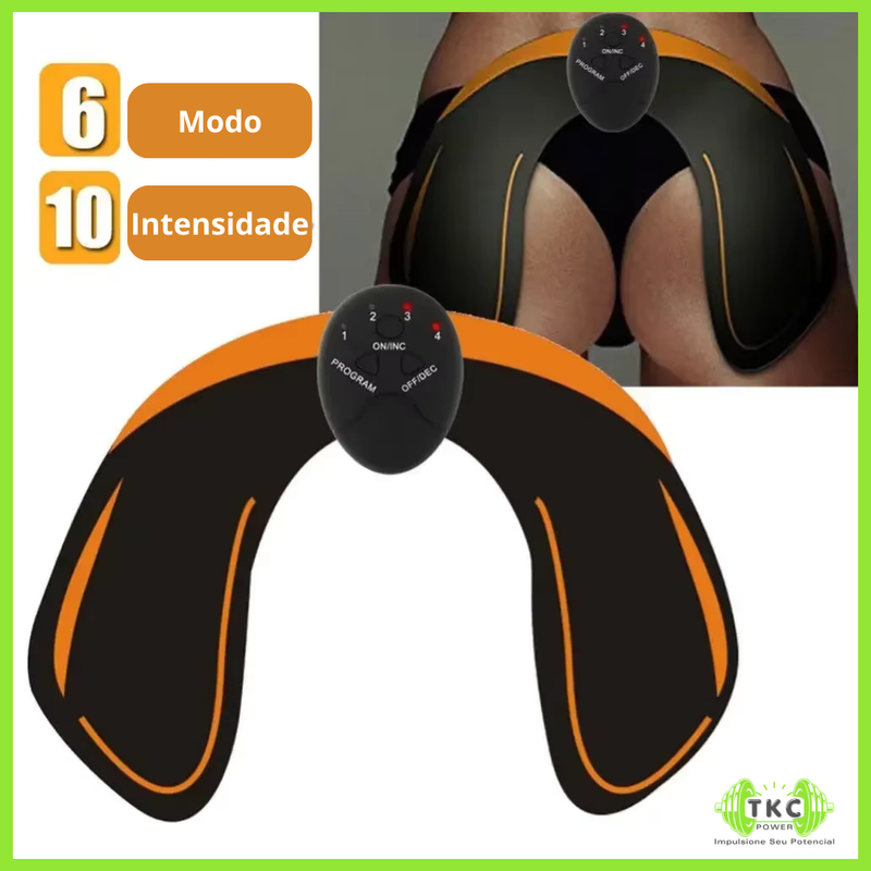 Treinador EMS Elétrico para Glúteos – Modelador Muscular Sem Fio para Definição e Tonificação