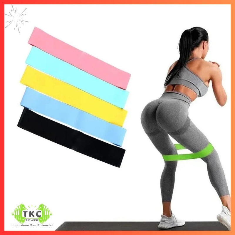 Bandas Elásticas de Resistência – Treine em Casa, Yoga, Pilates e Crossfit!