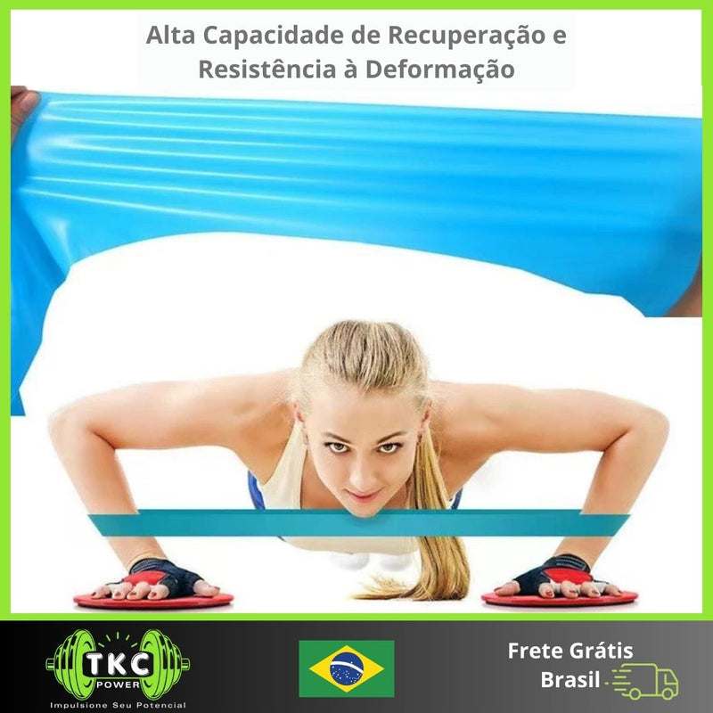 Bandas Elásticas de Resistência – Treine em Casa, Yoga, Pilates e Crossfit!