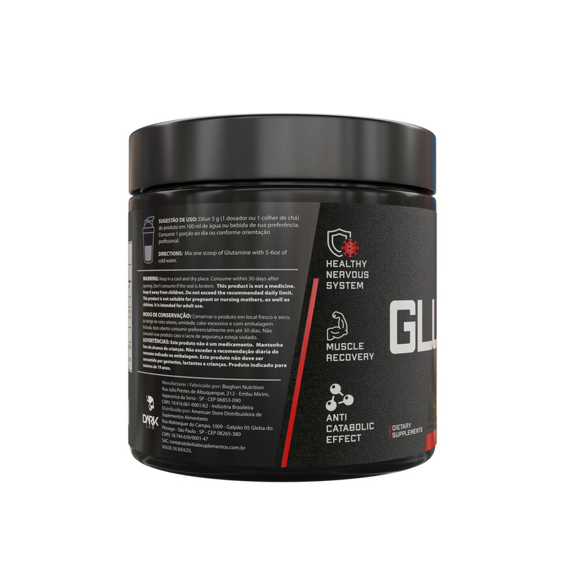 Glutamina Dark Lab 150g – Acelere Sua Recuperação e Potencialize Seus Resultados!